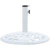 Parasollfot vit 12 kg 48 cm gjutjärn vidaXL 48 x 48 x 33 cm – miniatyr 2