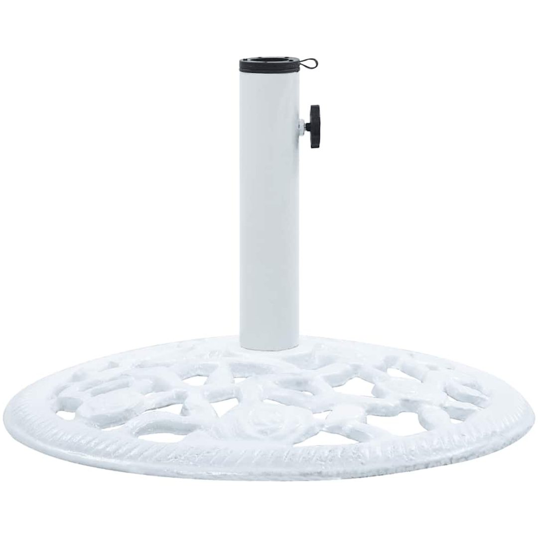 Parasollfot vit 12 kg 48 cm gjutjärn vidaXL 48 x 48 x 33 cm – bild 2