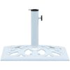 Parasollfot vit 12 kg 49 cm gjutjärn vidaXL 49 x 49 x 33 cm – miniatyr 4