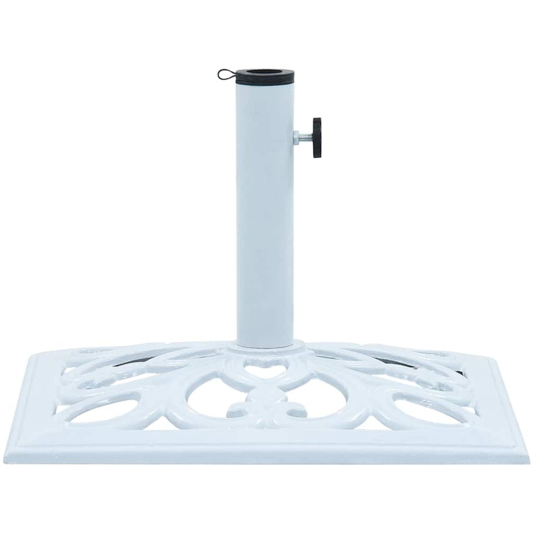 Parasollfot vit 12 kg 49 cm gjutjärn vidaXL 49 x 49 x 33 cm – bild 4