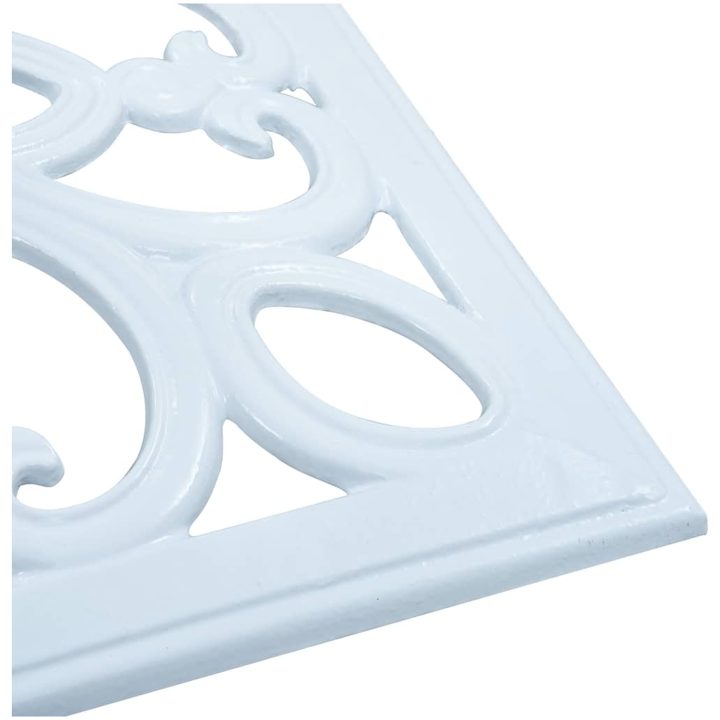 Parasollfot vit 12 kg 49 cm gjutjärn vidaXL 49 x 49 x 33 cm – bild 7