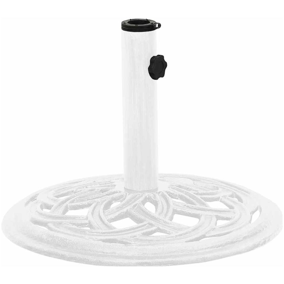 Parasollfot vit 44x gjutjärn vidaXL ⌀44 x 31 cm – bild 2