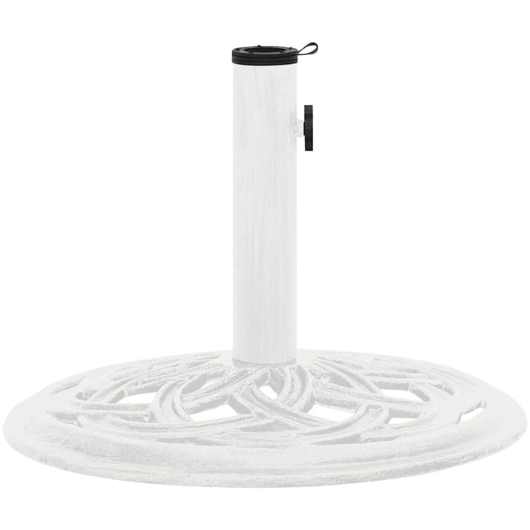 Parasollfot vit 44x gjutjärn vidaXL ⌀44 x 31 cm – bild 4