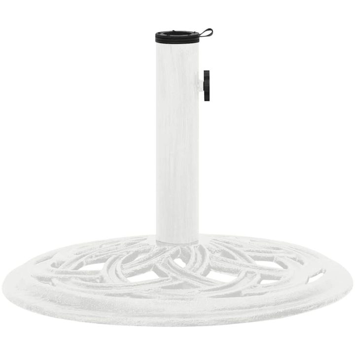Parasollfot vit 44x gjutjärn vidaXL ⌀44 x 31 cm – bild 4