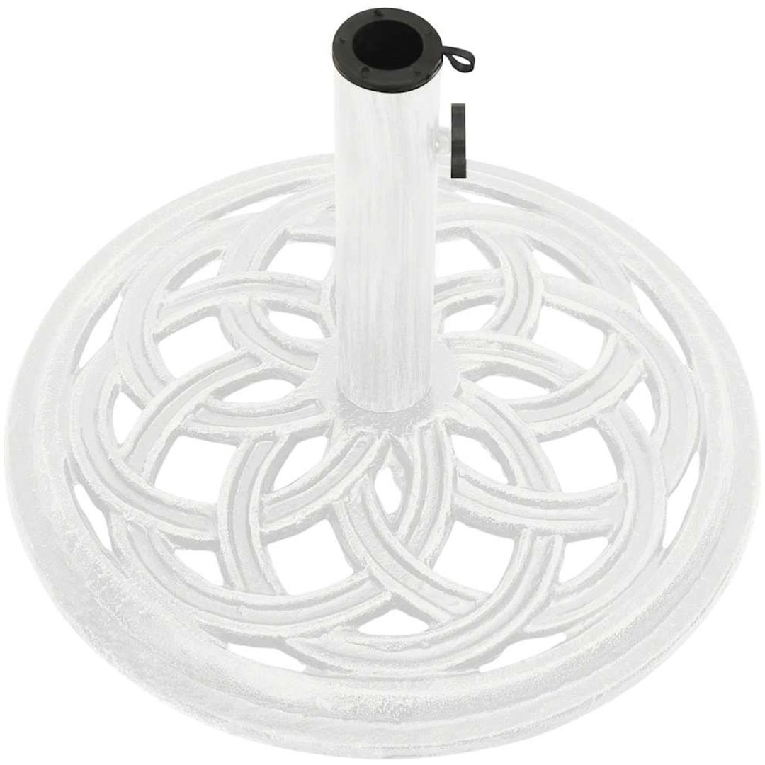 Parasollfot vit 44x gjutjärn vidaXL ⌀44 x 31 cm – bild 5