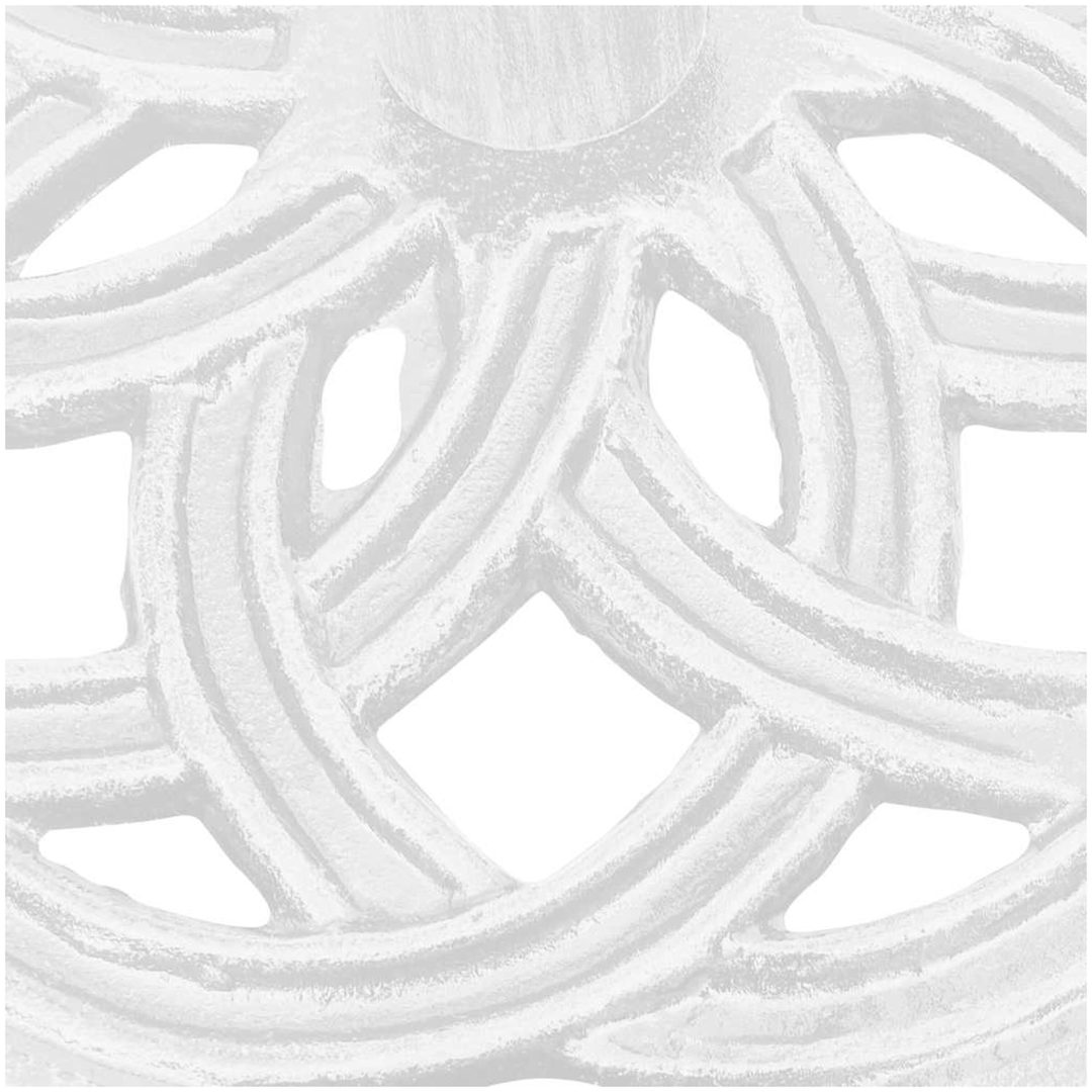 Parasollfot vit 44x gjutjärn vidaXL ⌀44 x 31 cm – bild 6