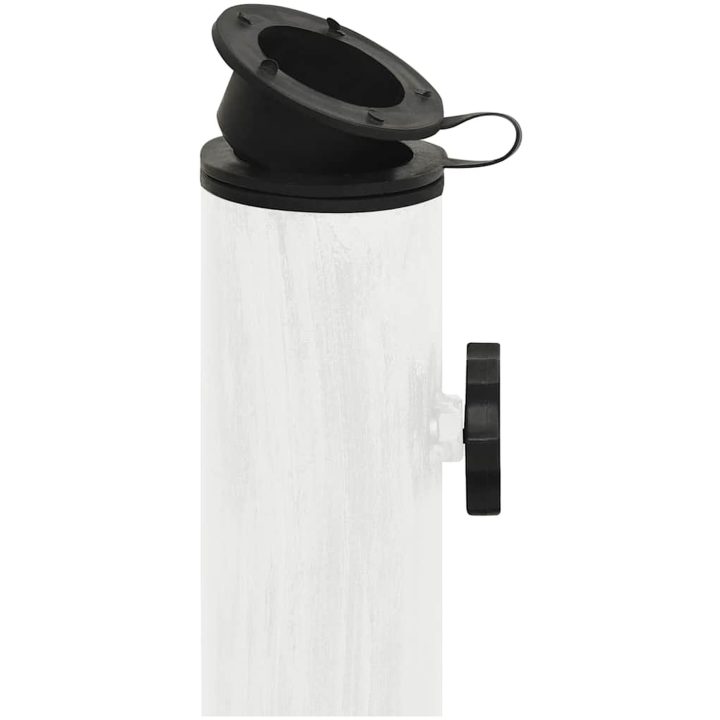 Parasollfot vit 44x gjutjärn vidaXL ⌀44 x 31 cm – bild 8