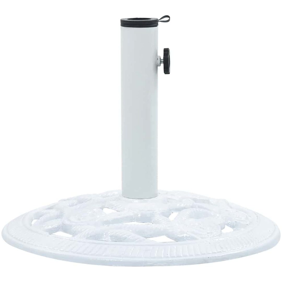 Parasollfot vit 9 kg 40 cm gjutjärn vidaXL 40 x 40 x 32 cm – bild 2