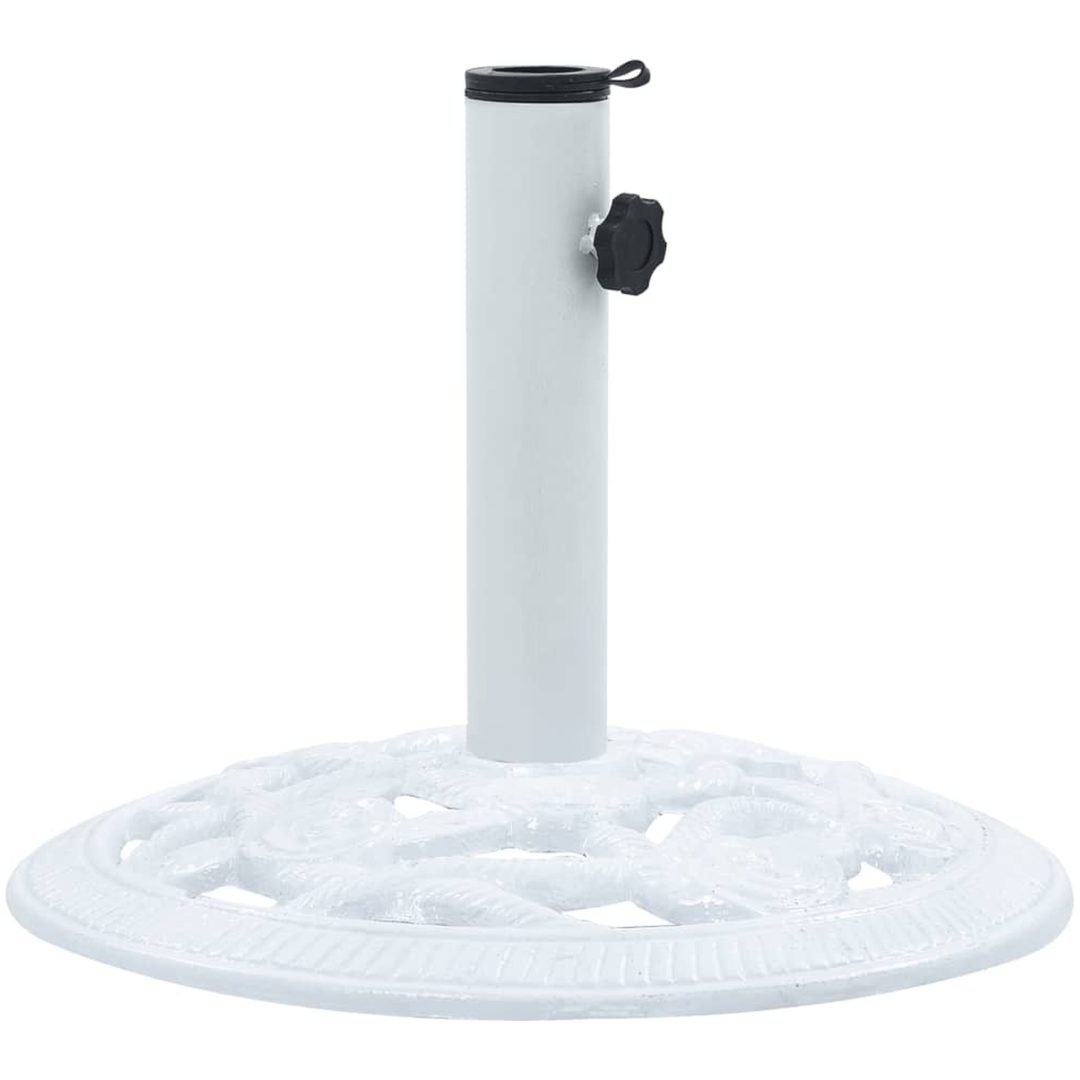 Parasollfot vit 9 kg 40 cm gjutjärn vidaXL 40 x 40 x 32 cm – bild 3