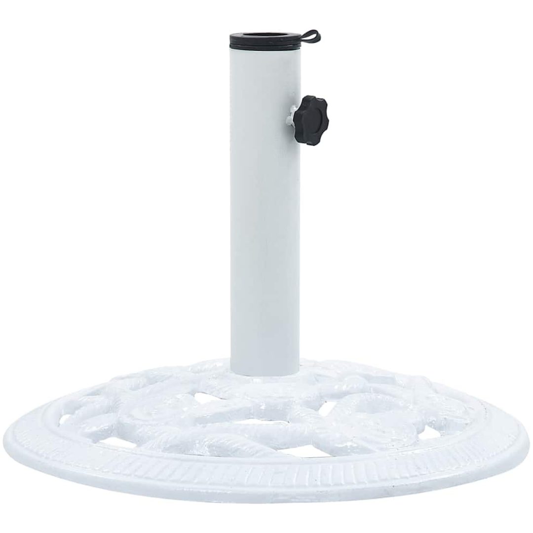 Parasollfot vit 9 kg 40 cm gjutjärn vidaXL 40 x 40 x 32 cm – bild 4
