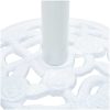 Parasollfot vit 9 kg 40 cm gjutjärn vidaXL 40 x 40 x 32 cm – miniatyr 7