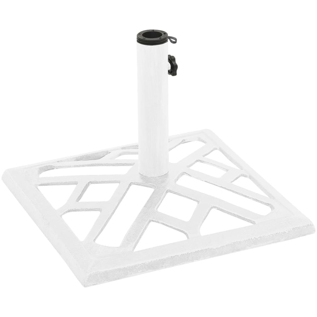 Parasollfot vit gjutjärn vidaXL 44 x 44 x 31 cm – bild 4