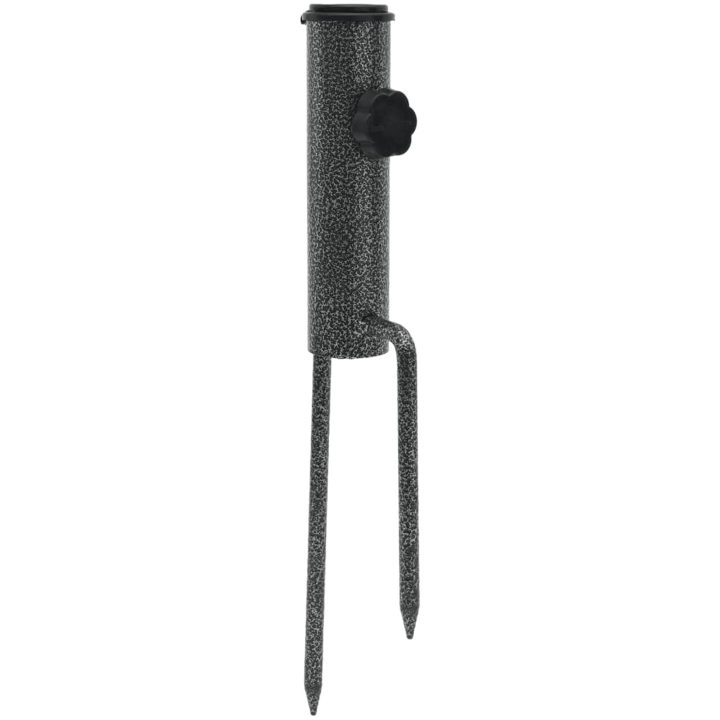 Parasollfötter med spett 2 st 9x35 cm galvaniserat stål vidaXL – bild 2