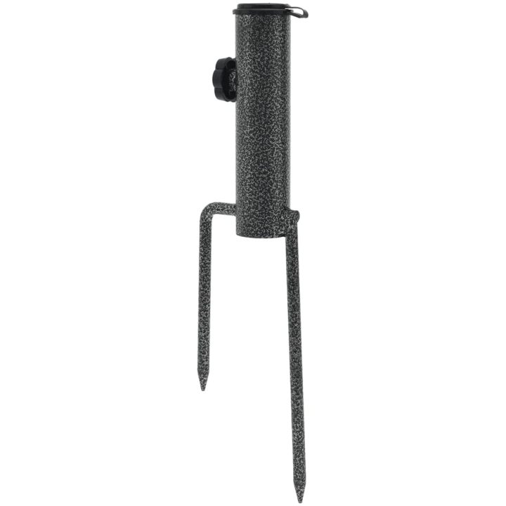 Parasollfötter med spett 2 st 9x35 cm galvaniserat stål vidaXL – bild 4