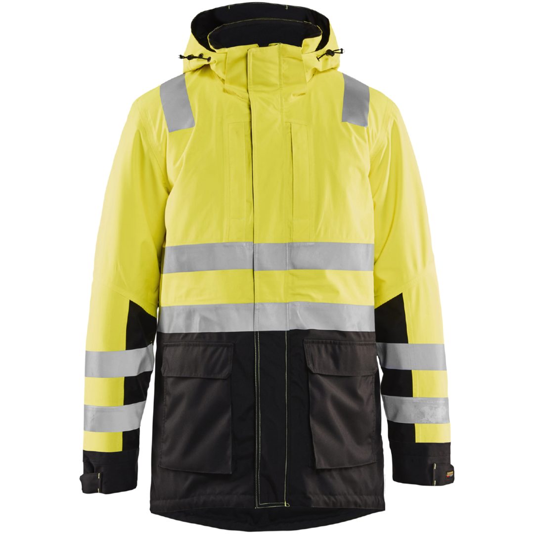 Parkas 44951987 Hivisgul / Svart BLÅKLÄDER PARKAS 44951987 GUL/SVART XS
