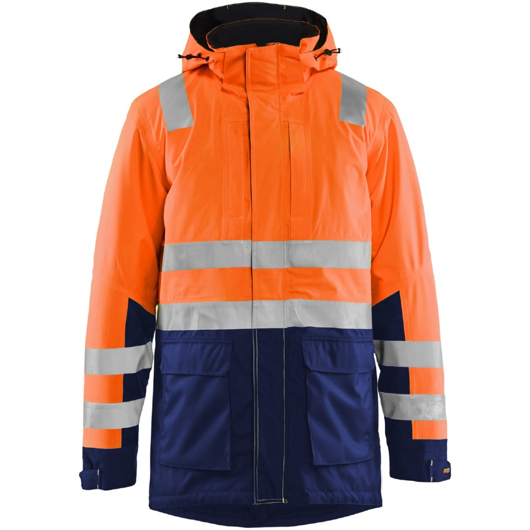 Parkas 44951987 Hivisorange / Marin BLÅKLÄDER PARKAS 44951987 ORANGE/MAR XS