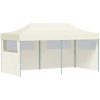 Partytält hopfällbart 3 x 6 m gräddvit vidaXL – miniatyr 2