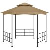 Partytält med sidoväggar 3,1x2,7 m taupe vidaXL – miniatyr 3