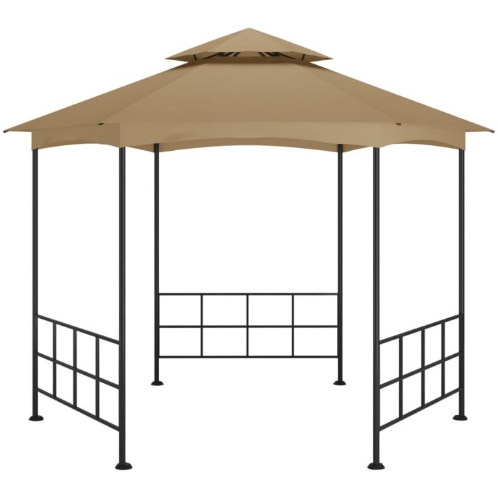Partytält med sidoväggar 3,1x2,7 m taupe vidaXL – bild 3