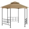 Partytält med sidoväggar 3,1x2,7 m taupe vidaXL – miniatyr 4