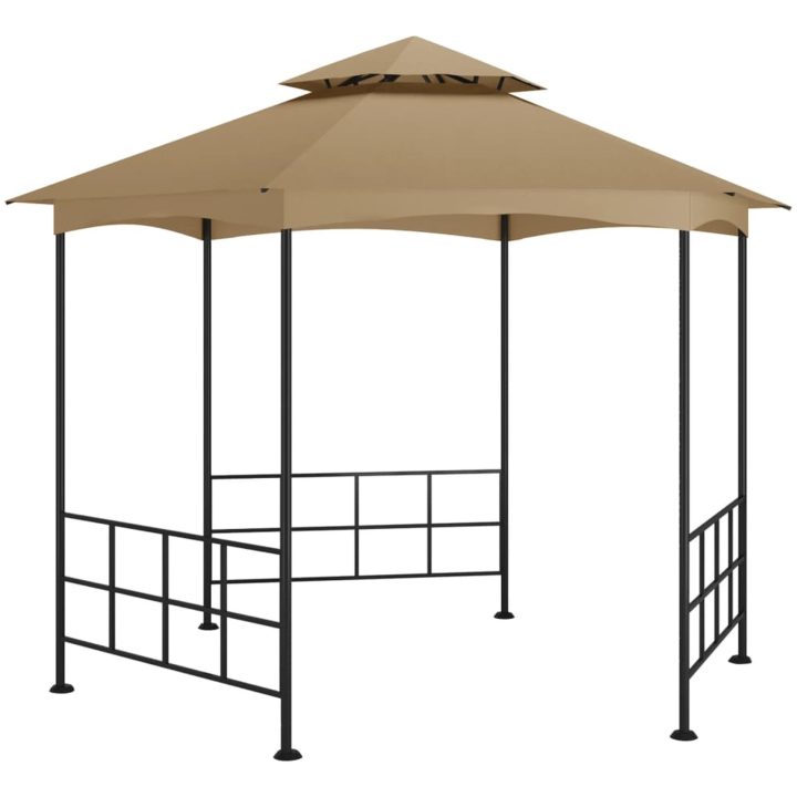 Partytält med sidoväggar 3,1x2,7 m taupe vidaXL – bild 4