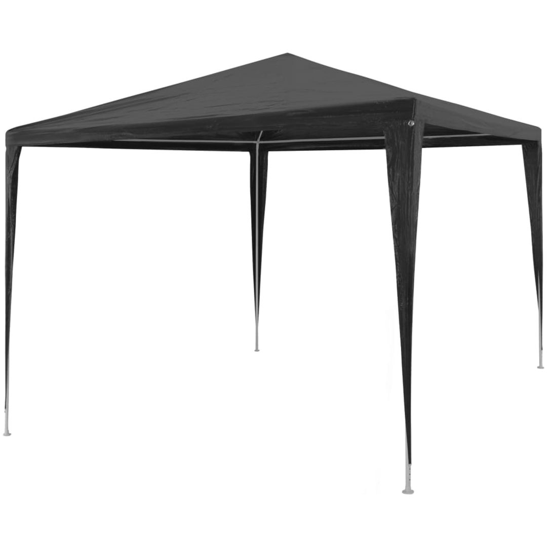 Partytält PE antracit vidaXL 3 x 3 m