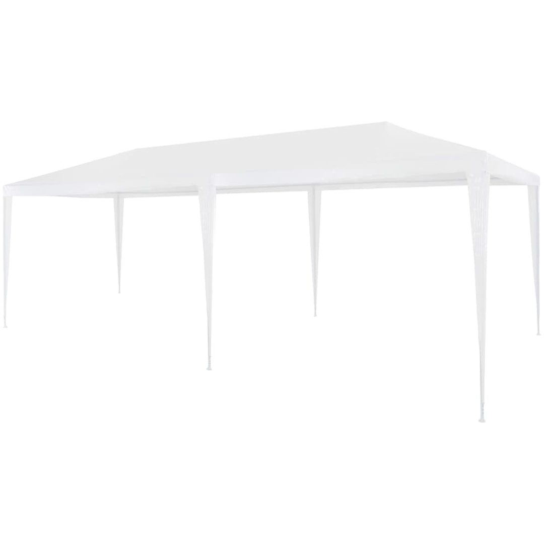 Partytält PE vit vidaXL 3 x 6 m