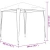 Partytält vit vidaXL 2 x 2 m – miniatyr 8