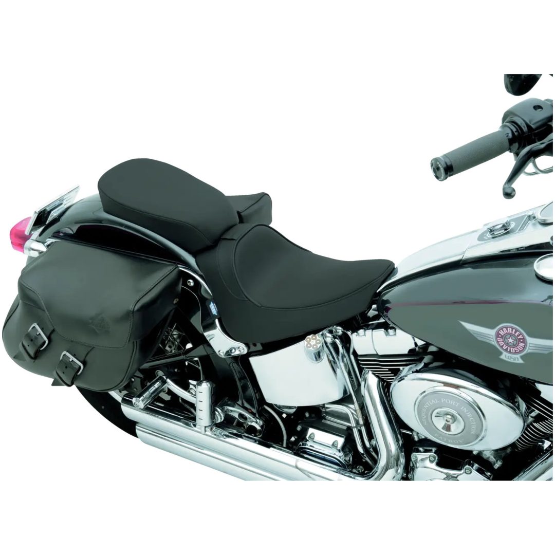 Passagerardyna Svart Läder DRAG SPECIALTIES Bred