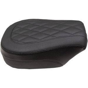 Passagerarsadel Standard Touring Diamantstickad Svart MUSTANG