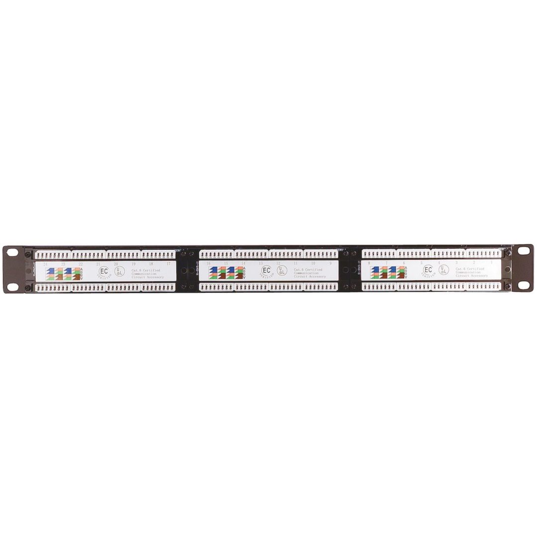 Patchpanel 19" Cat.6, Oskärmad, 24-portar MALMBERGS – bild 2