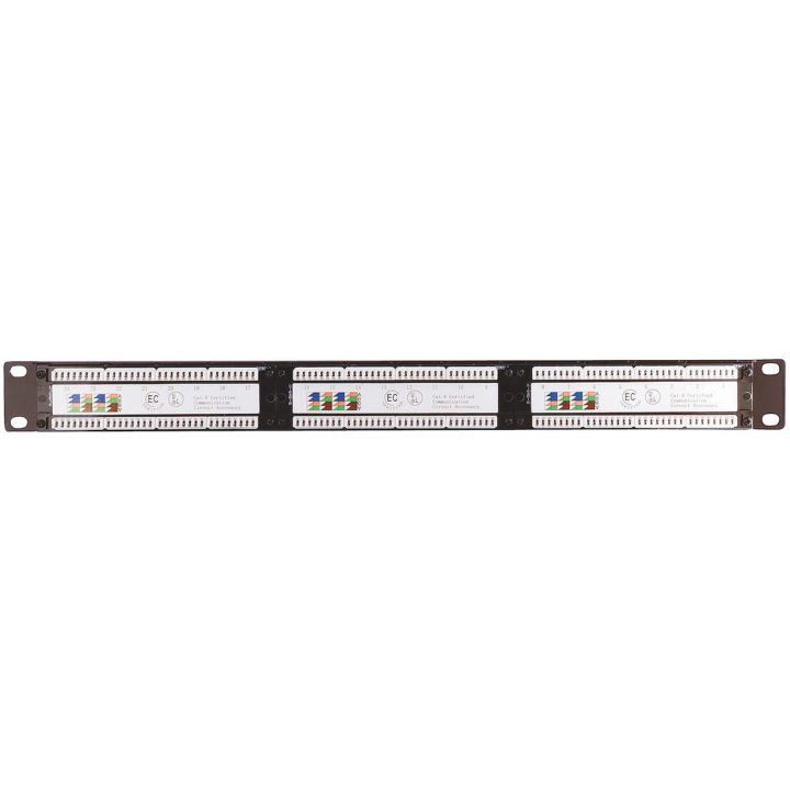 Patchpanel 19" Cat.6, Oskärmad, 24-portar MALMBERGS – bild 2