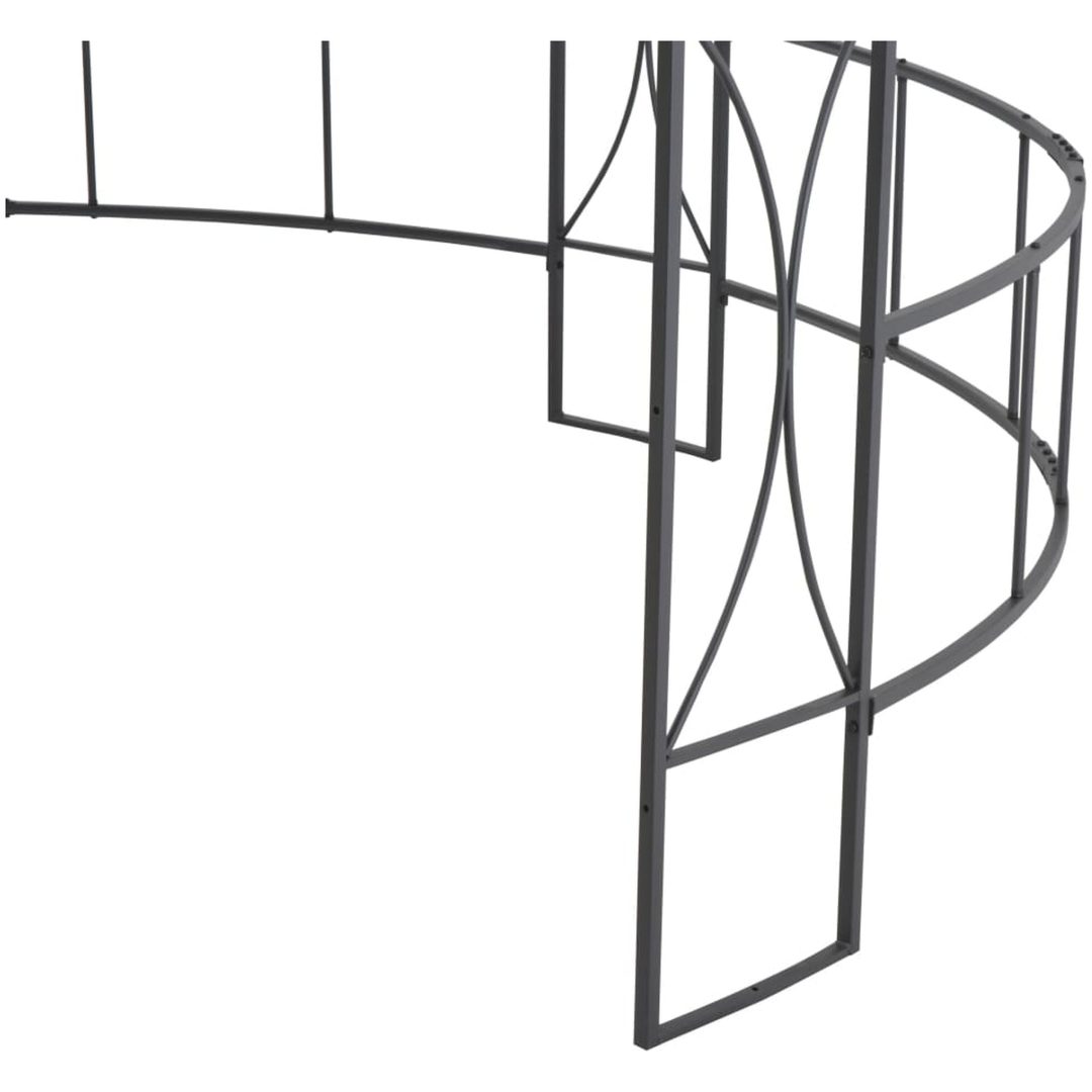Paviljong 300x290 cm antracit rund vidaXL – bild 5
