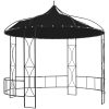 Paviljong 300x290 cm antracit rund vidaXL – miniatyr 1