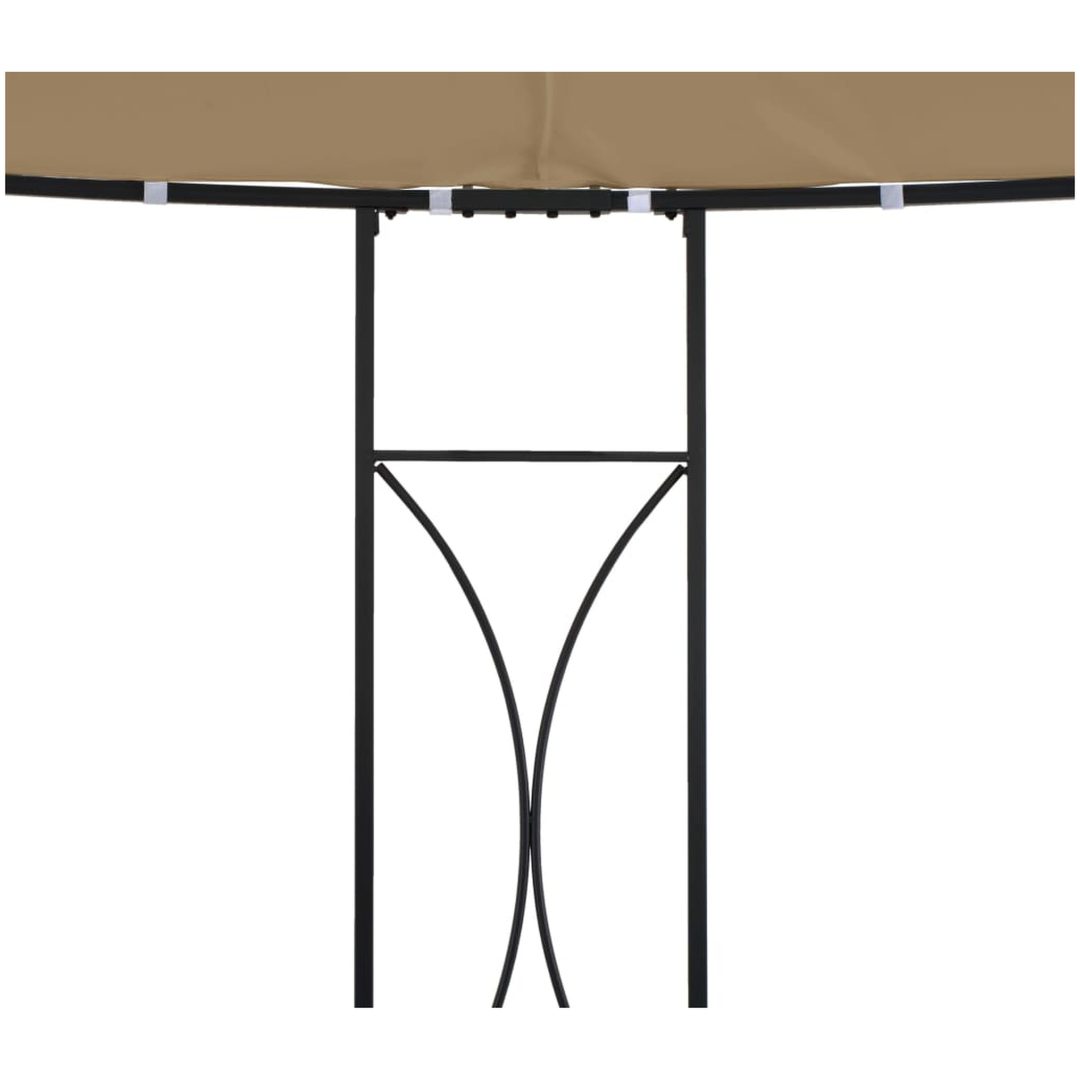 Paviljong 300x290 cm taupe rund vidaXL – bild 3
