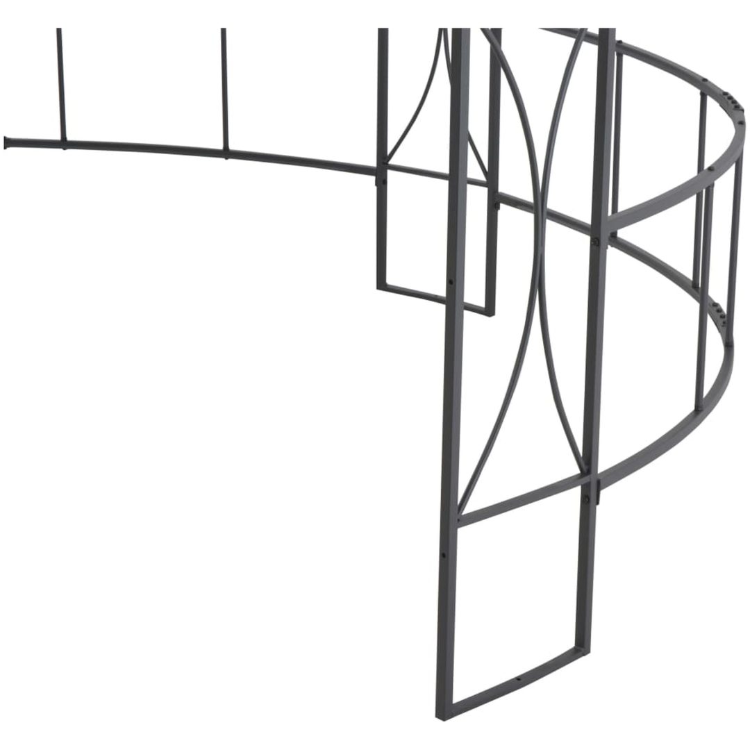 Paviljong 300x290 cm taupe rund vidaXL – bild 4