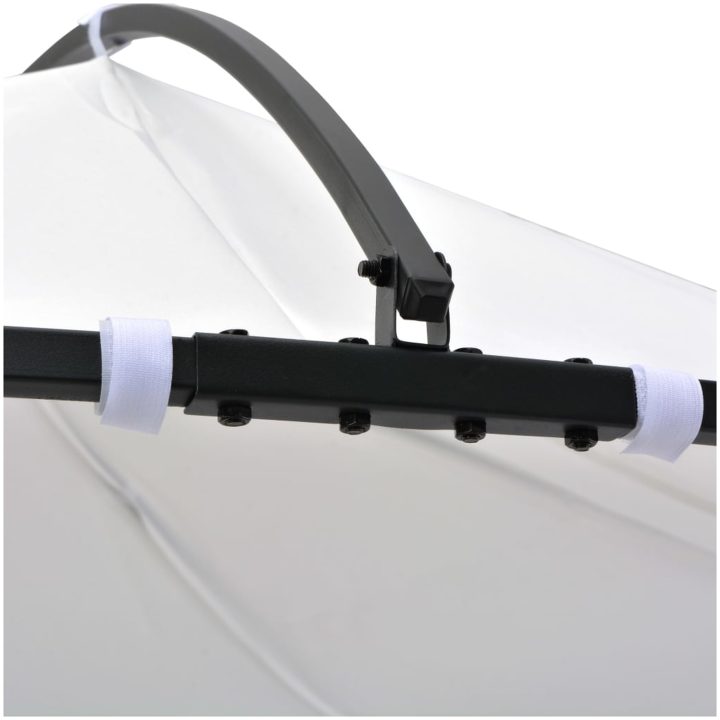 Paviljong 300x290 cm vit rund vidaXL – bild 3
