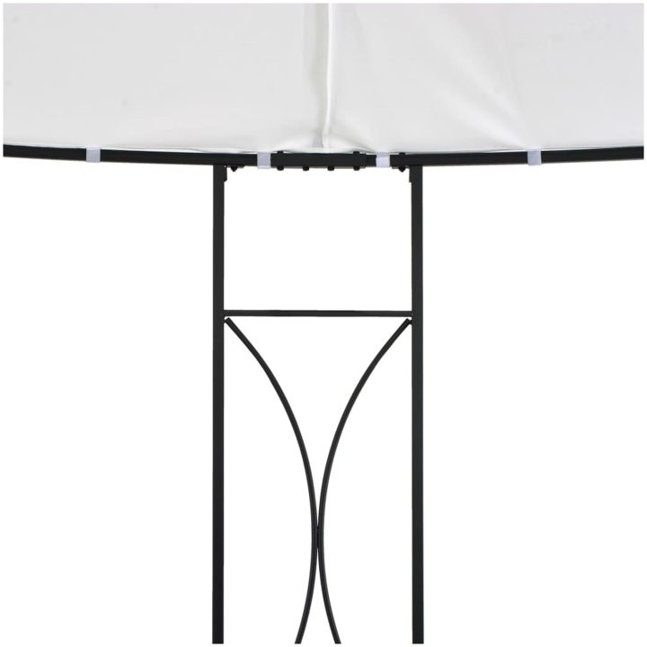Paviljong 300x290 cm vit rund vidaXL – bild 4