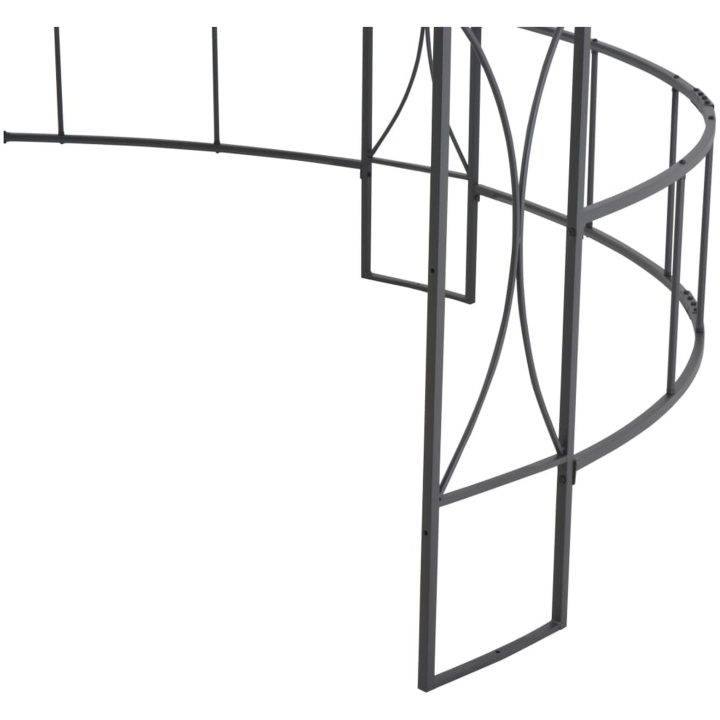 Paviljong 300x290 cm vit rund vidaXL – bild 5
