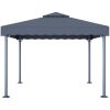 Paviljong 300x300 cm antracit aluminium vidaXL – miniatyr 2