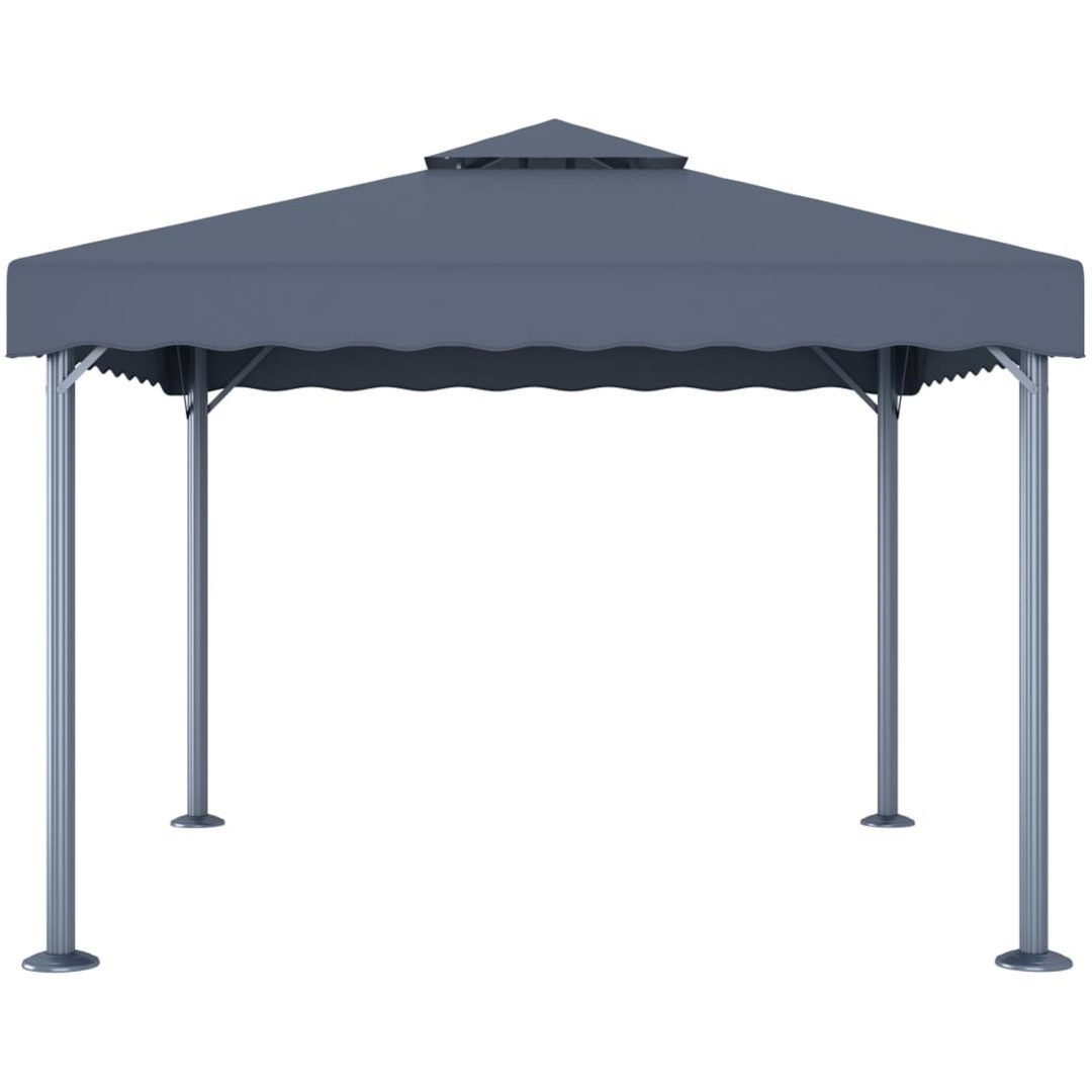 Paviljong 300x300 cm antracit aluminium vidaXL – bild 2