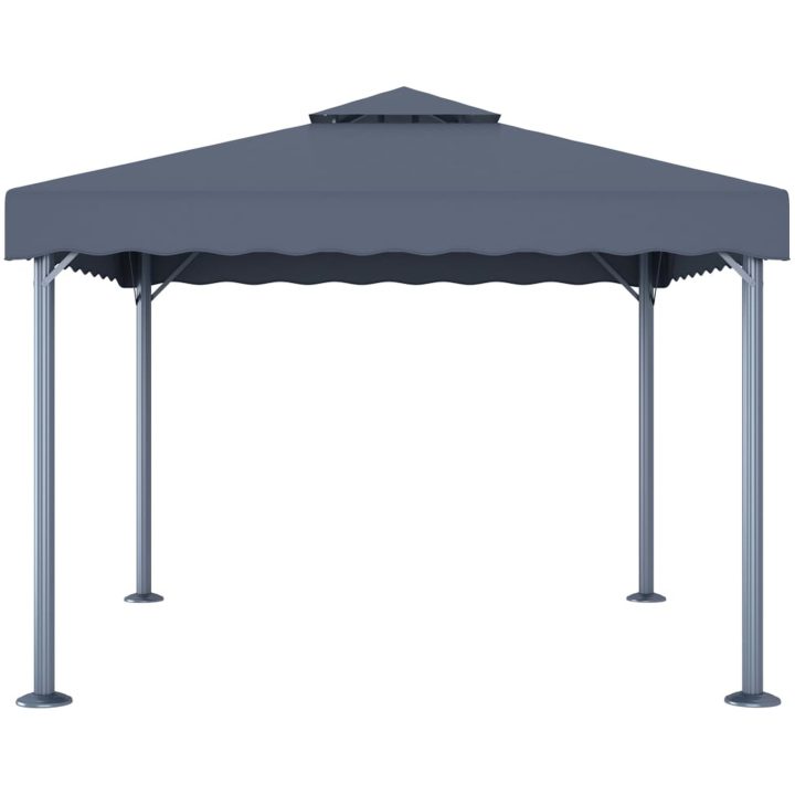 Paviljong 300x300 cm antracit aluminium vidaXL – bild 2