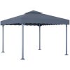 Paviljong 300x300 cm antracit aluminium vidaXL – miniatyr 1