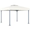 Paviljong 300x300 cm gräddvit aluminium vidaXL – miniatyr 1