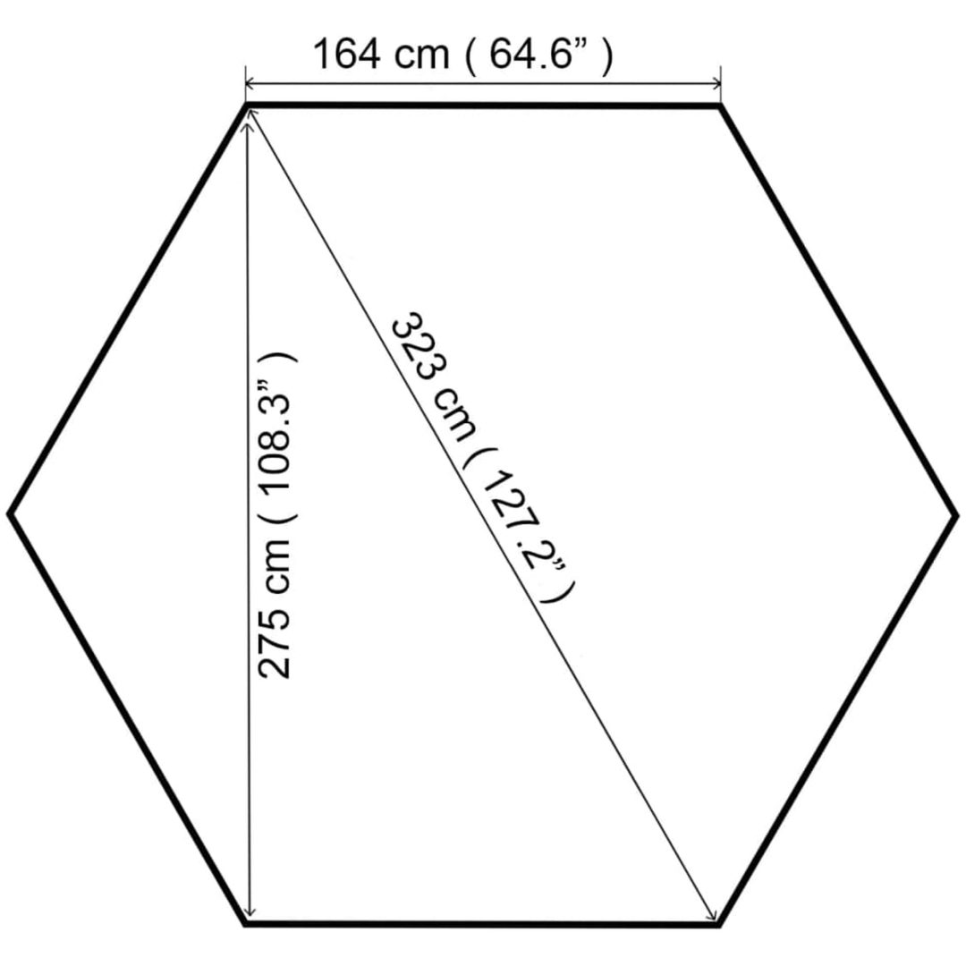 Paviljong 323x275x265 cm antracit vidaXL – bild 7