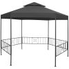 Paviljong 323x275x265 cm antracit vidaXL – miniatyr 1