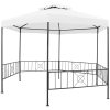 Paviljong 323x275x265 cm vit 180 g/m² vidaXL – miniatyr 2