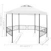 Paviljong 323x275x265 cm vit 180 g/m² vidaXL – miniatyr 8