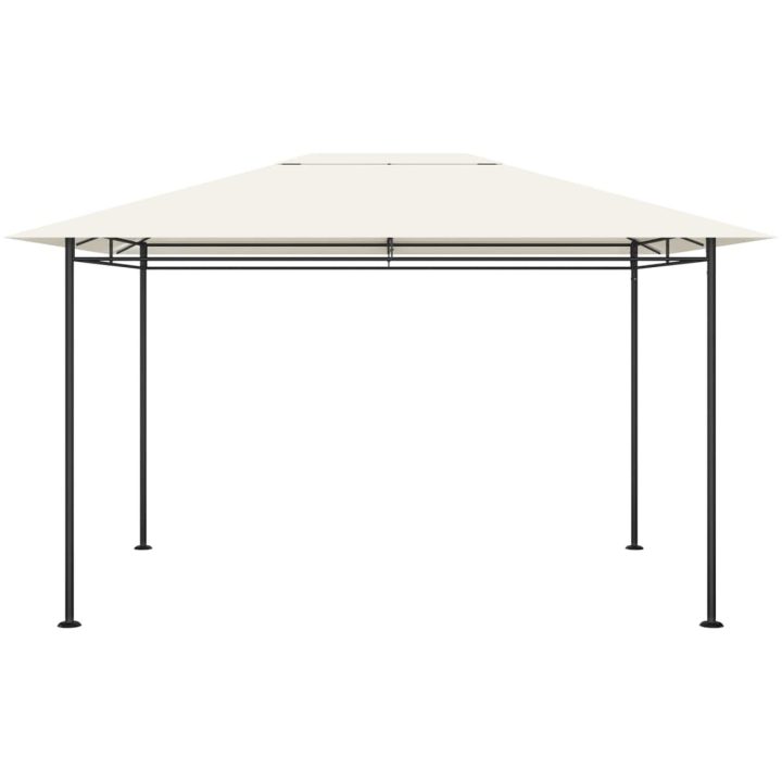Paviljong 384x281x270 cm gräddvit 180 g/m² vidaXL – bild 2