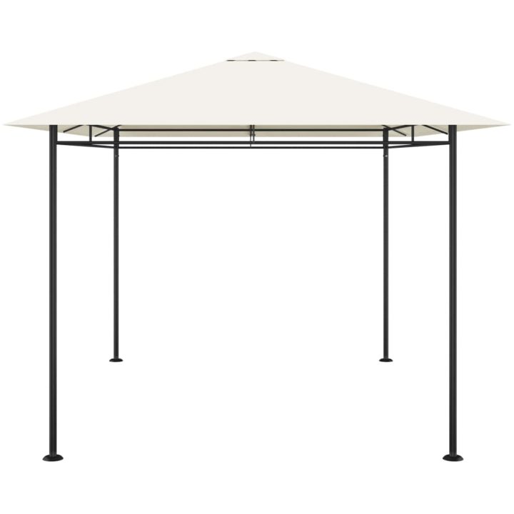 Paviljong 384x281x270 cm gräddvit 180 g/m² vidaXL – bild 3